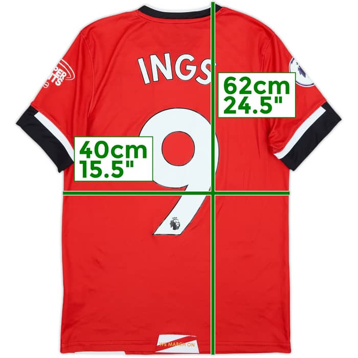 2020-21 Southampton Home Shirt Ings #9 - 4/10 - (L.Boys)