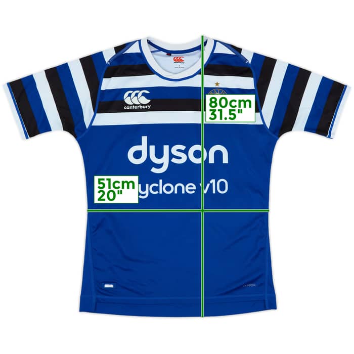 2018-19 Bath Rugby Home Shirt - 9/10 - (L)