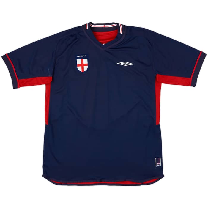 2002-04 England Away Shirt Scholes #8 - 8/10 - (L)