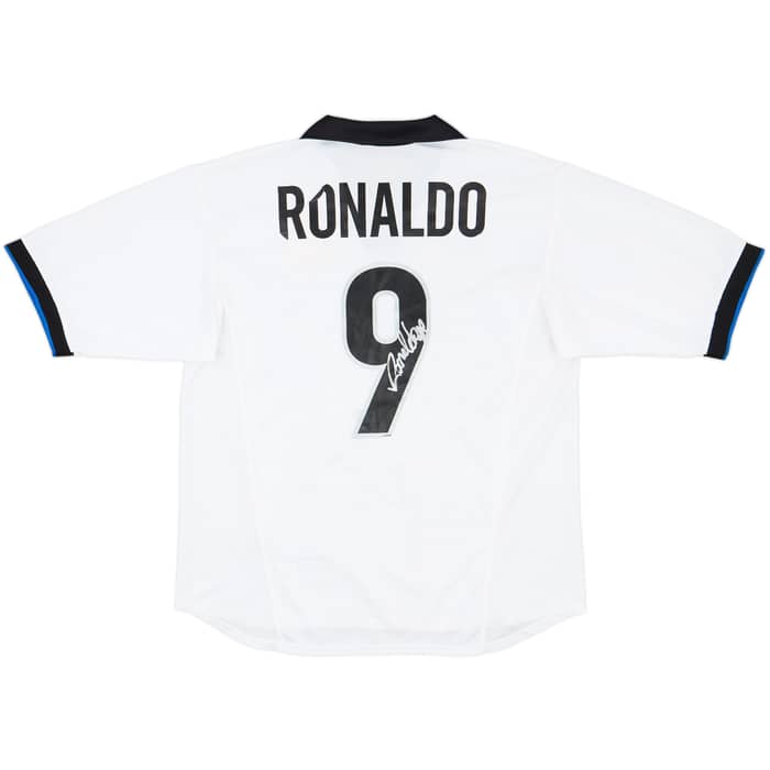 1998-99 Inter Milan Signed Away Shirt Ronaldo #9 - 5/10 - (L)