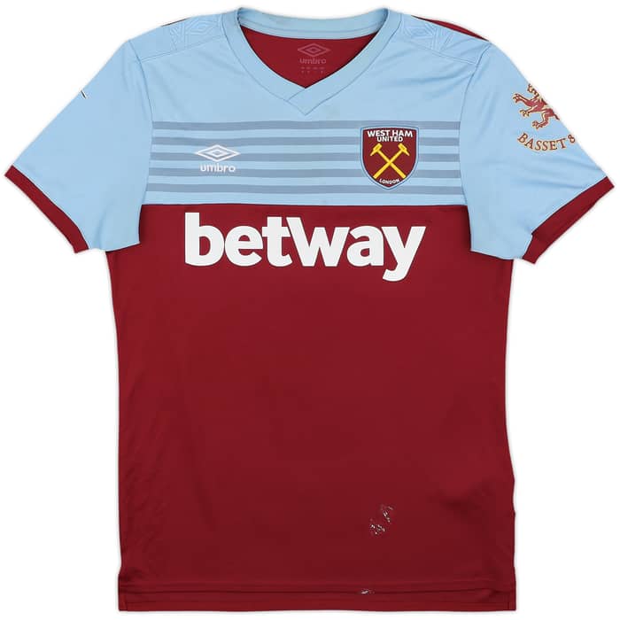 2019-20 West Ham Home Shirt Noble #16 - 6/10 - (M)