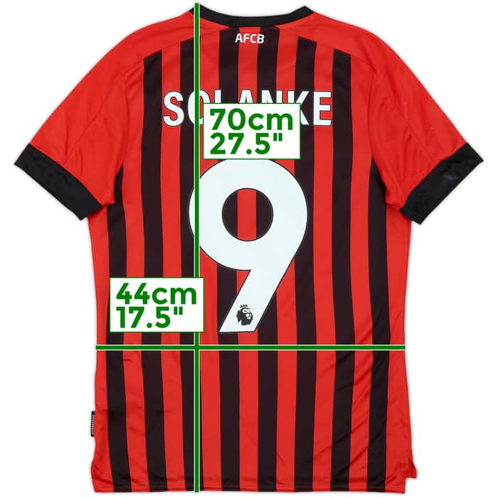 2021-22 Bournemouth Home Shirt Solanke #9 - 7/10 - (S)