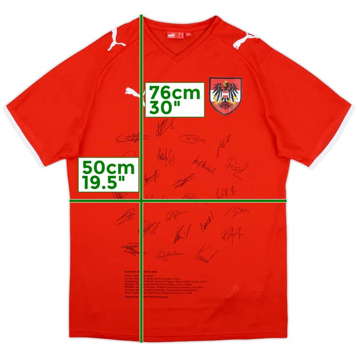 2008-09 Austria 'Signed' Home Shirt - 10/10 - (M)