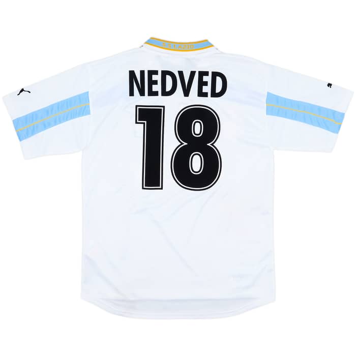 1999-00 Lazio Centenary Home Shirt Nedved #18 - 8/10 - (XL)