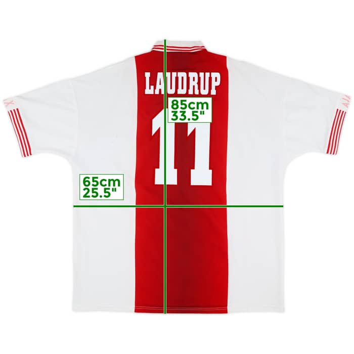 1997-98 Ajax Home Shirt Laudrup #11 - 8/10 - (XXL)