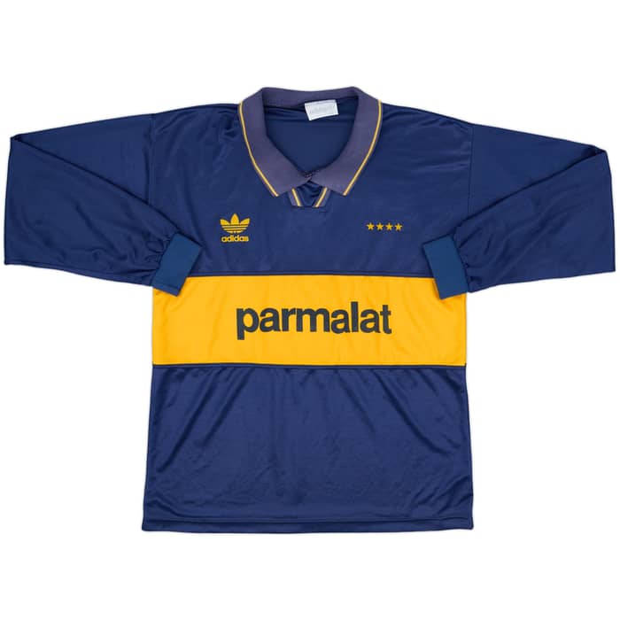 1992-93 Boca Juniors Cup Home L/S Shirt - 8/10 - (M/L)