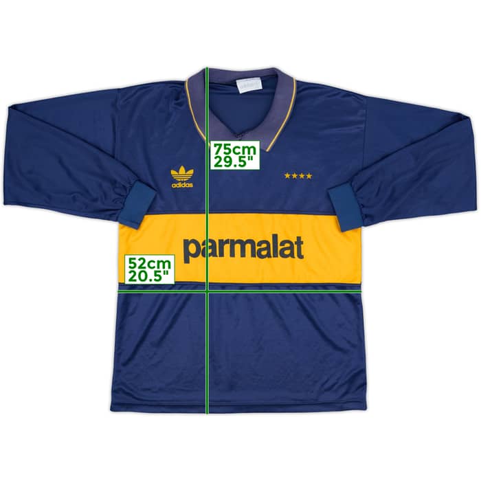 1992-93 Boca Juniors Cup Home L/S Shirt - 8/10 - (M/L)