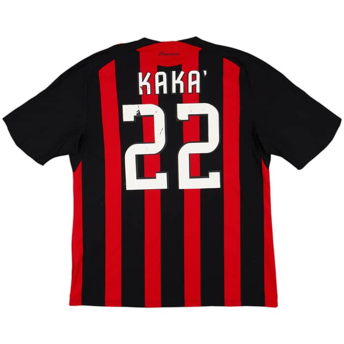 2008-09 AC Milan Home Shirt Kaka #22 - 4/10 - (XL)