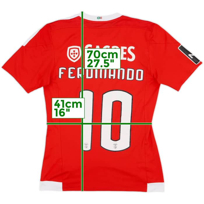 2015-16 Benfica Home Shirt Ferdinando #10 - 3/10 - (S)