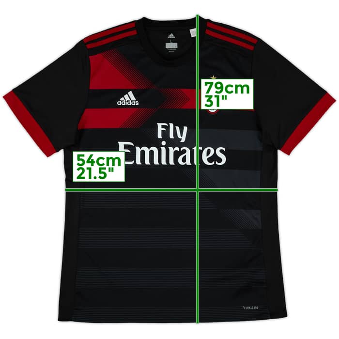 2017-18 AC Milan Third Shirt - 7/10 - (L)