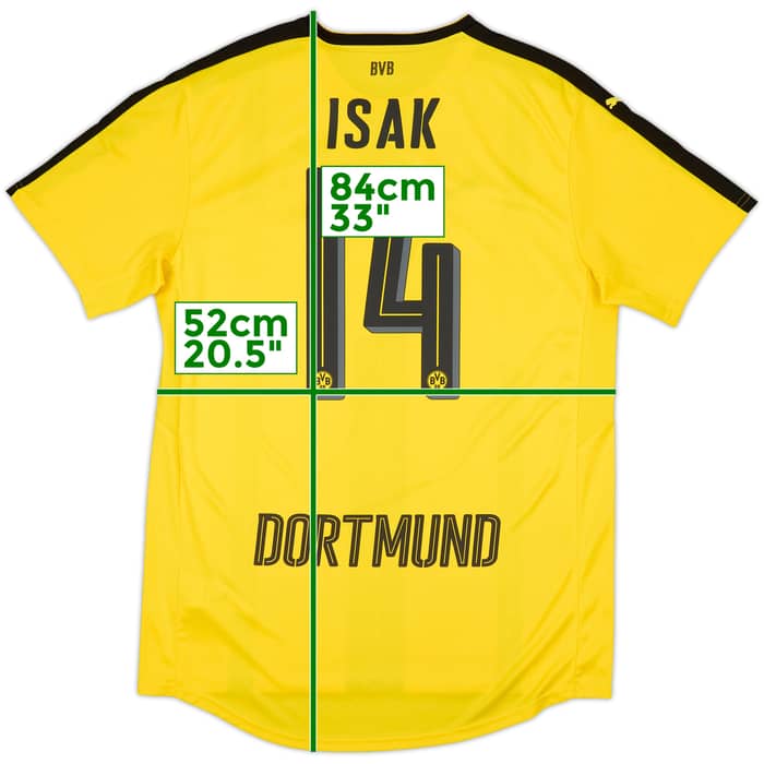 2016-17 Borussia Dortmund Home Shirt Isak #14 - 10/10 - (L)