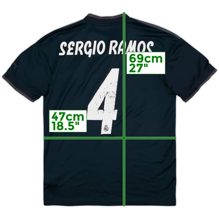 2018-19 Real Madrid Away Shirt Sergio Ramos #4 - 5/10 - (S)