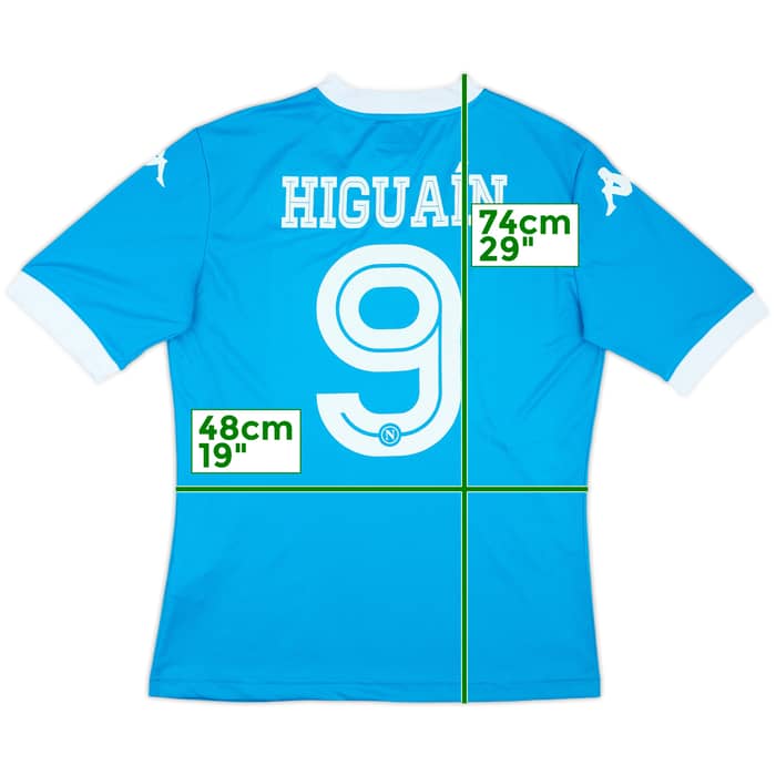 2015-16 Napoli Basic Home Shirt Higuain #9 - 10/10 - (XL)