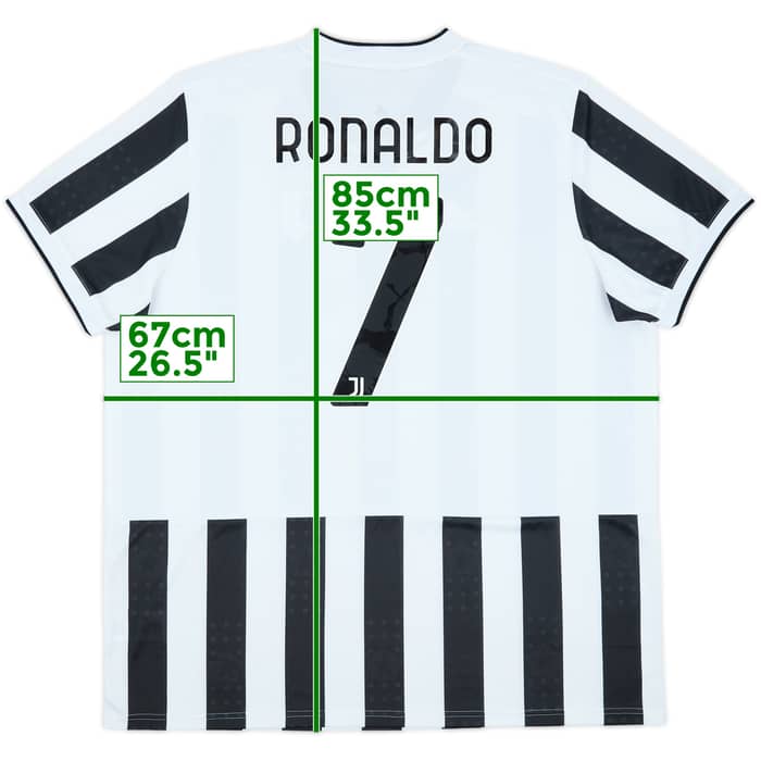 2021-22 Juventus Home Shirt Ronaldo #7 - 9/10 - (XL)