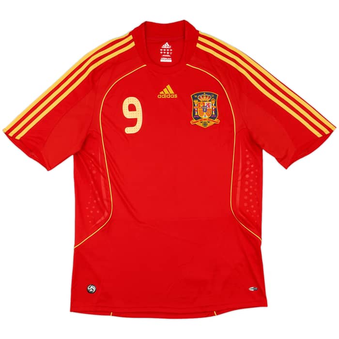2007-09 Spain Home Shirt Torres #9 - 7/10 - (L)