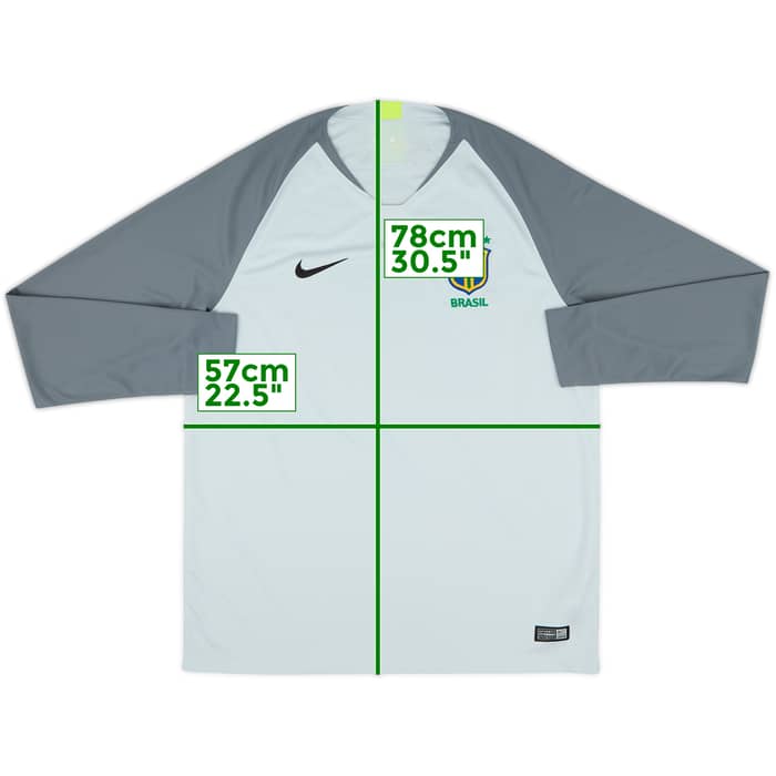 2018-19 Brazil GK Shirt - 8/10 - (L)