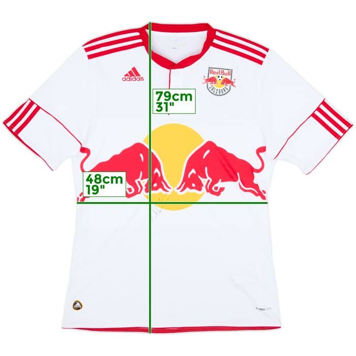 2010-12 Red Bull Salzburg Signed Home Shirt - 6/10 - (M)