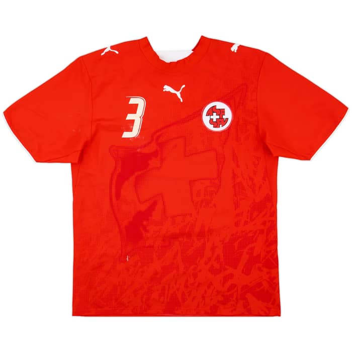2006-08 Switzerland Home Shirt Magnin #3 - 4/10 - (M)
