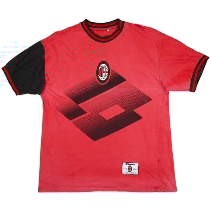1994-95 AC Milan Lotto Cotton Tee - 6/10 - (M)