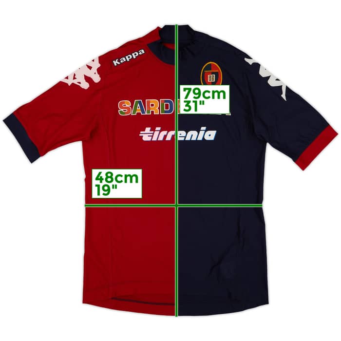 2012-13 Cagliari Home Shirt - 7/10 - (L)