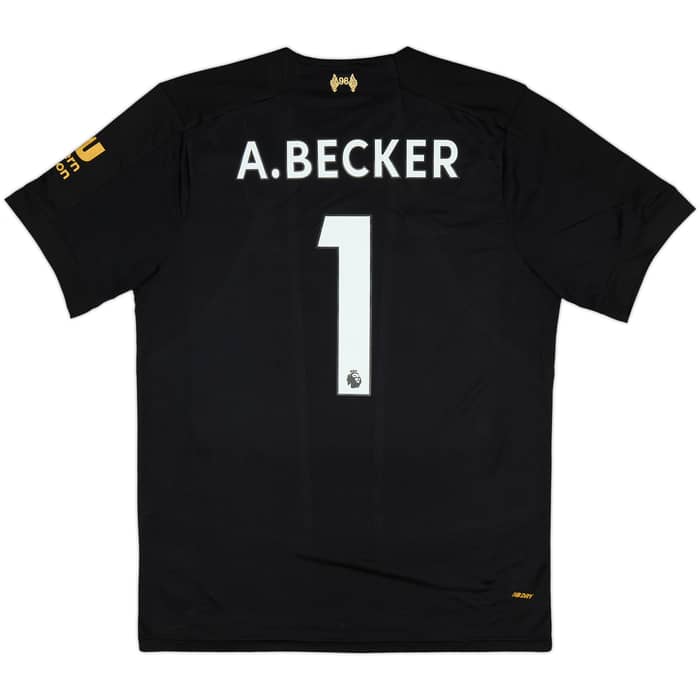 2019-20 Liverpool GK S/S Shirt A.Becker #1 - 8/10 - (L)