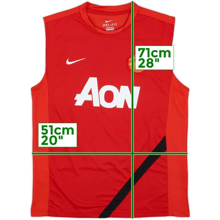 2014-15 Manchester United Nike Training Vest - 8/10 - (M)