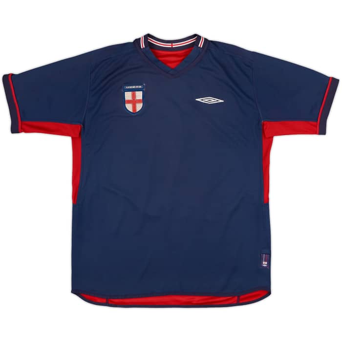 2002-04 England Away Shirt Beckham #7 - 5/10 - (XL)