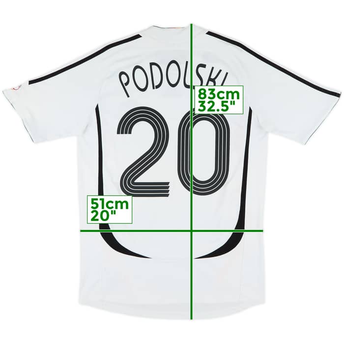 2005-07 Germany Home Shirt Podolski #20 - 8/10 - (L)