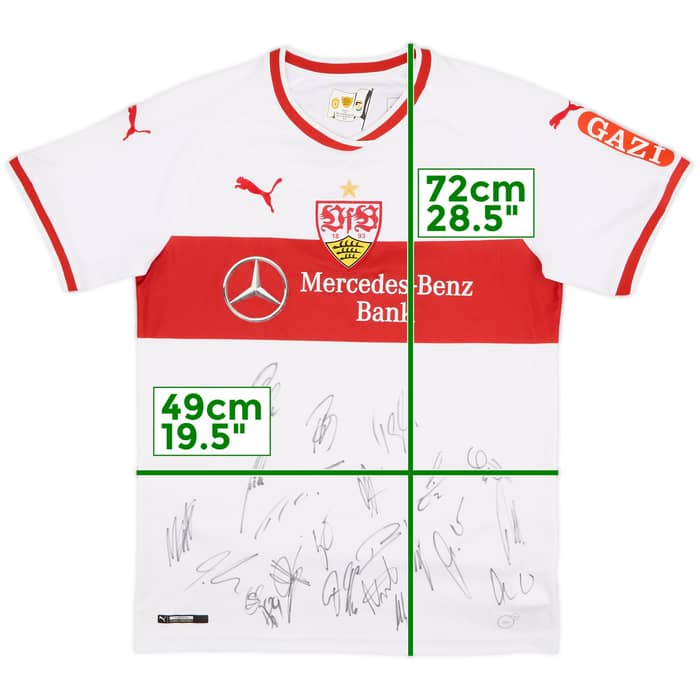 2018-19 Stuttgart Signed Home Shirt - 7/10 - (M)