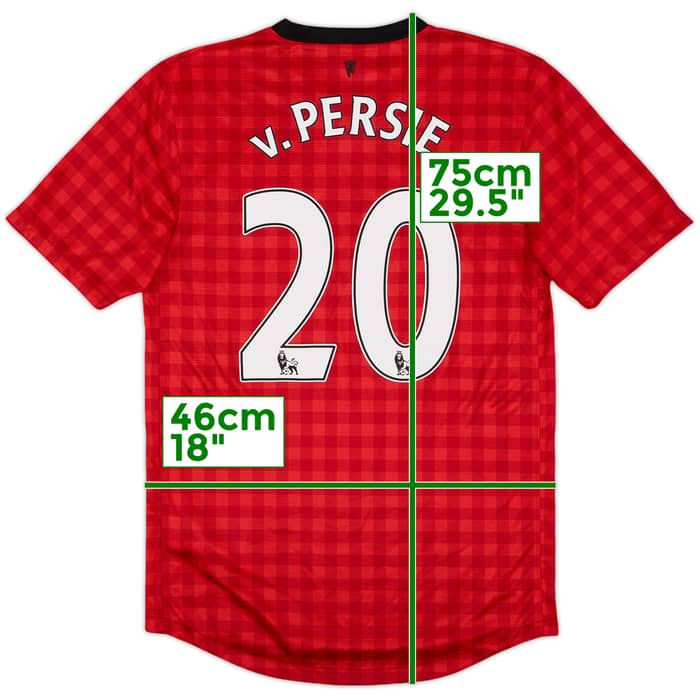 2012-13 Manchester United Home Shirt v.Persie #20 - 8/10 - (S)