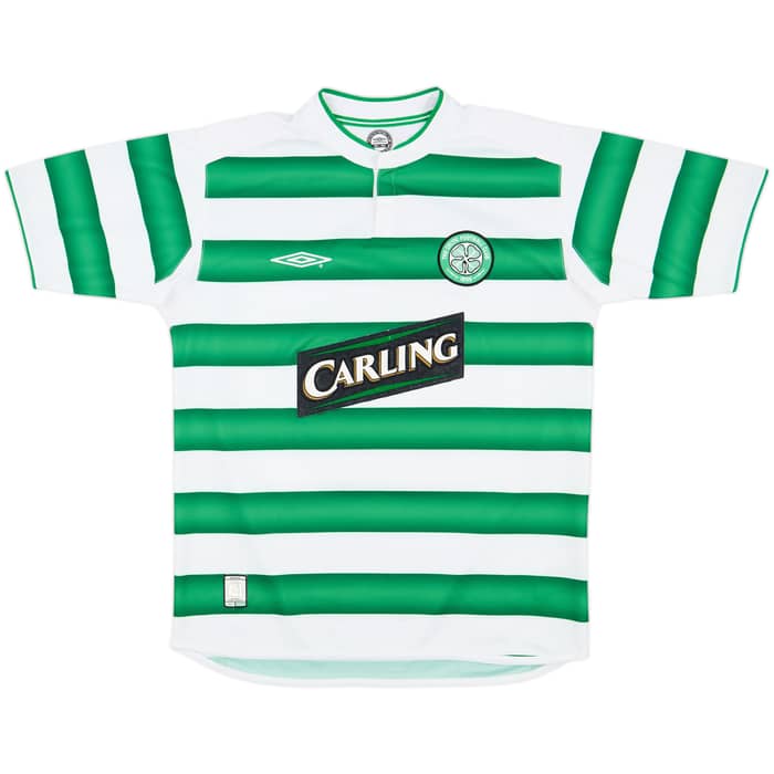 2003-04 Celtic Home Shirt Larsson #7 - 8/10 - (M)