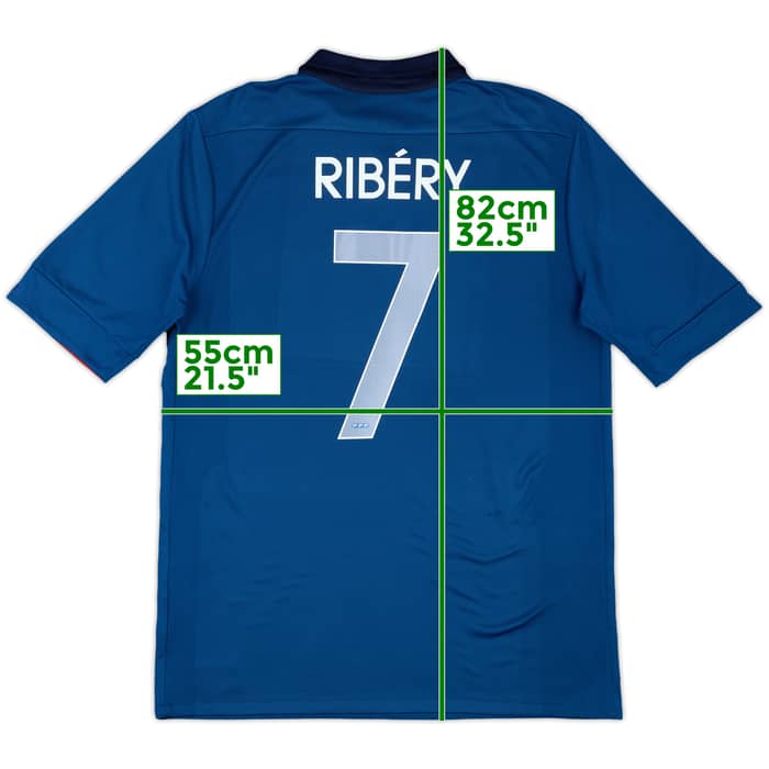 2011-12 France Home Shirt Ribery #7 - 6/10 - (L)