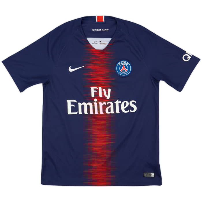 2018-19 Paris Saint-Germain Home Shirt Mbappe #7 - 8/10 - (M)