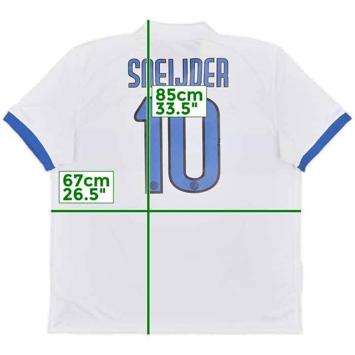2009-10 Inter Milan Away Shirt Sneijder #10 - 9/10 - (XXL)