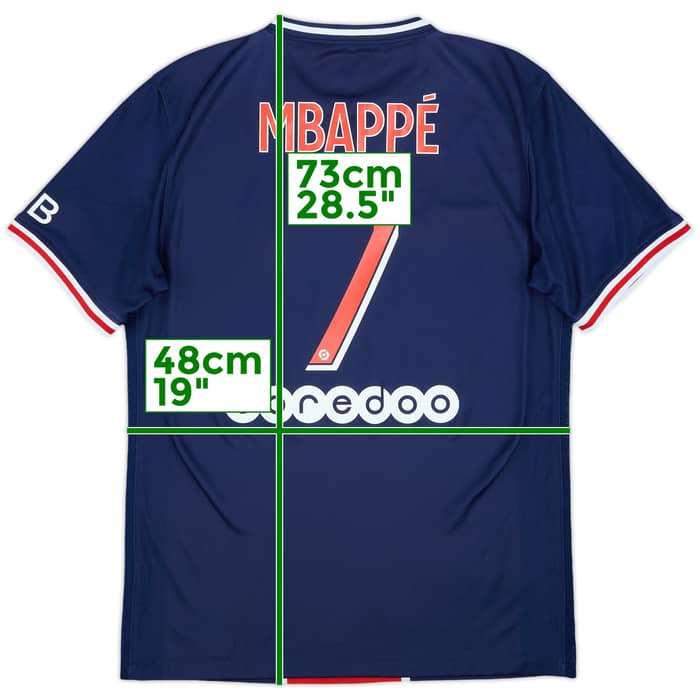 2020-21 Paris Saint-Germain Home Shirt Mbappe #7 - 7/10 - (M)