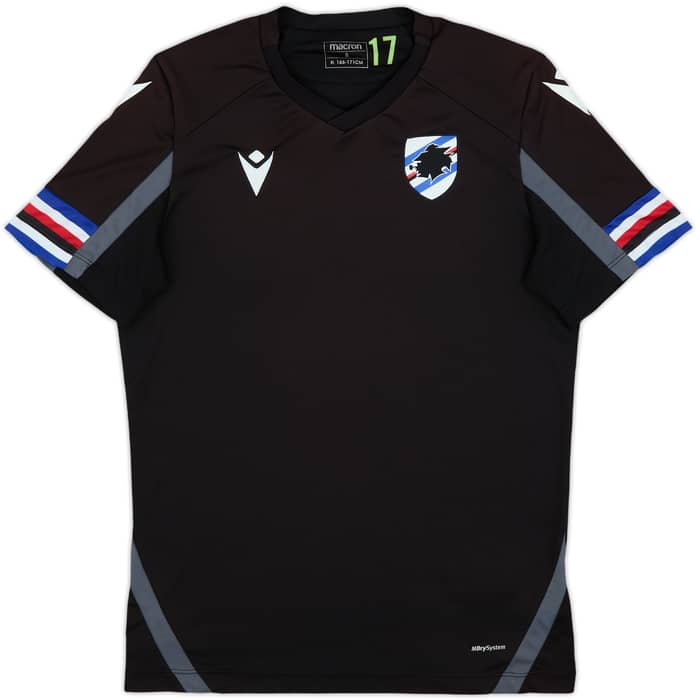 2021-22 Sampdoria Player Issue Macron Training Shirt #17 - 7/10 - (S)