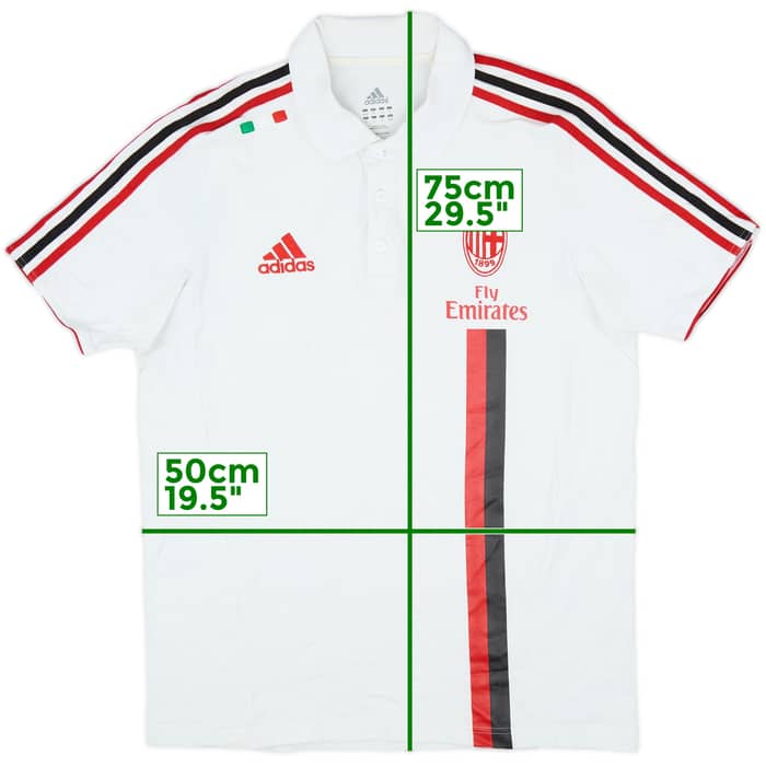 2011-12 AC Milan adidas Polo Shirt - 8/10 - (M/L)