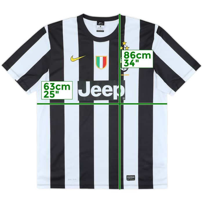 2012-13 Juventus Basic Home Shirt - 8/10 - (XL)