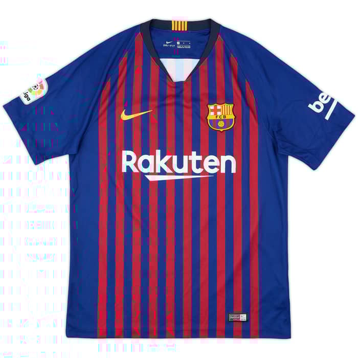 2018-19 Barcelona Home Shirt Messi #10 - 7/10 - (M)