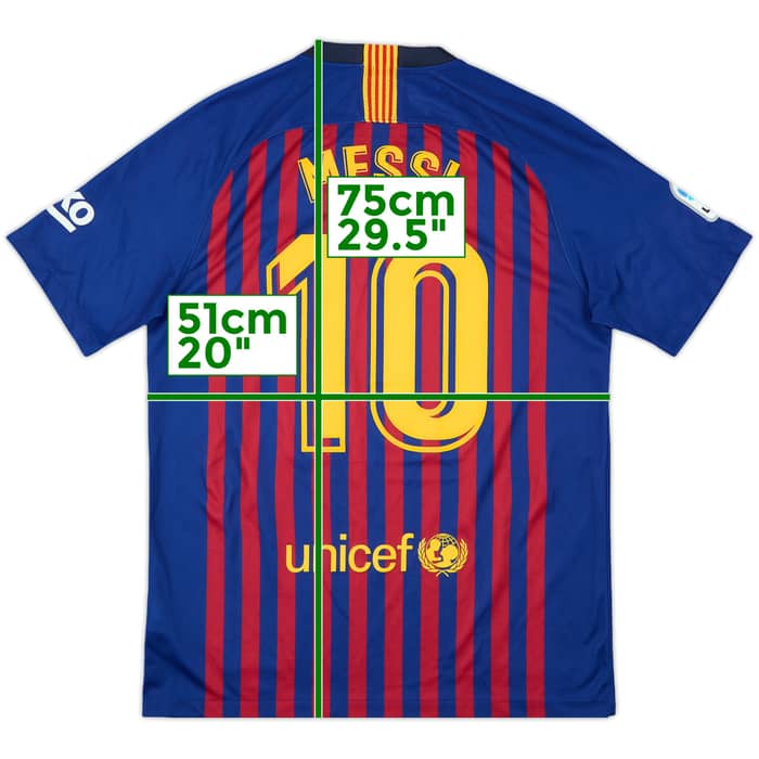 2018-19 Barcelona Home Shirt Messi #10 - 7/10 - (M)