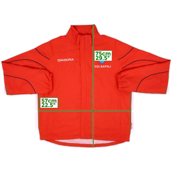 2007-08 Napoli Diadora Track Jacket - 8/10 - (S)