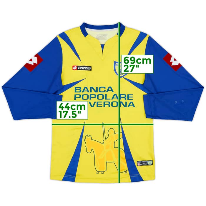 2006-07 Chievo Verona Home L/S Shirt - 5/10 - (S)