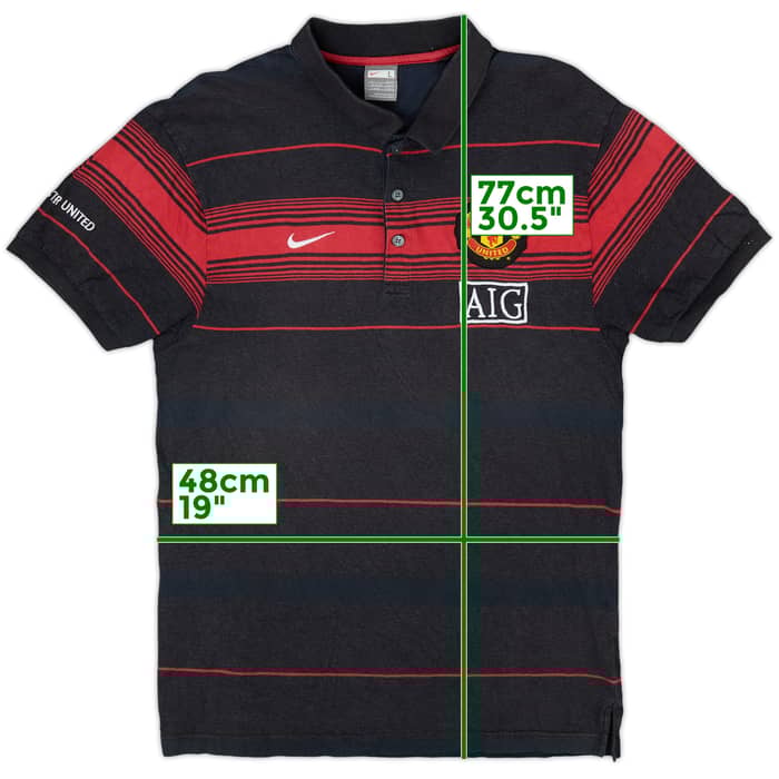 2009-10 Manchester United Nike Polo Shirt - 8/10 - (L)