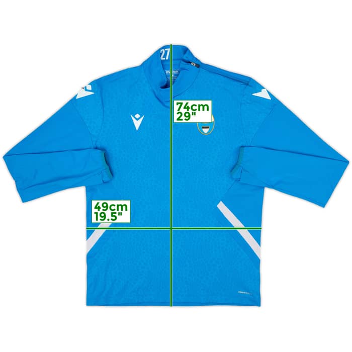 2022-23 SPAL Macron Player Issue 1/4 Zip Drill Top #27 - 6/10 - (M)
