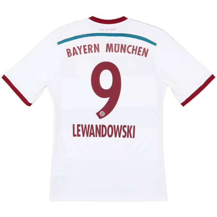 2014-15 Bayern Munich Away Shirt Lewandowski #9 - 7/10 - (M)