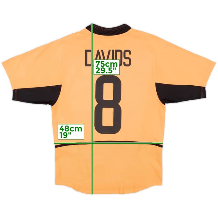 2002-04 Netherlands Home Shirt Davids #8 - 10/10 - (S)