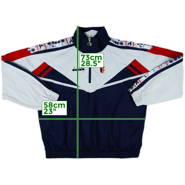1996-97 Bologna Diadora 1/4 Zip Track Jacket - 7/10 - (L)