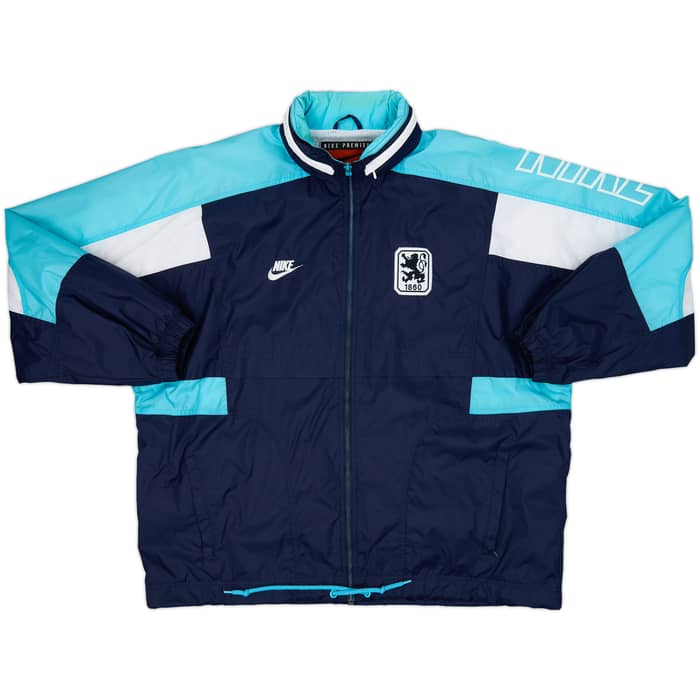 1996-97 1860 Munich Nike Hooded Rain Jacket - 8/10 - (XL)