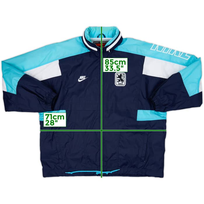 1996-97 1860 Munich Nike Hooded Rain Jacket - 8/10 - (XL)