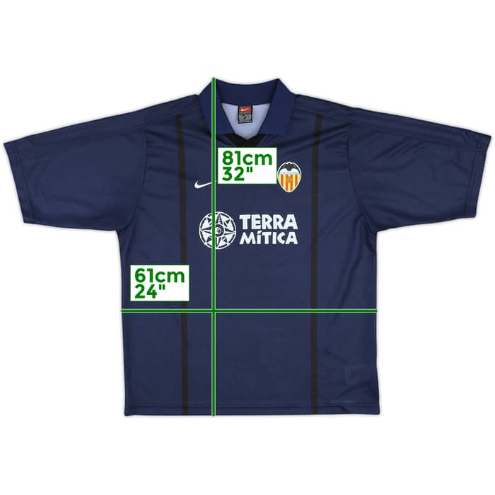 2000-01 Valencia Basic Away Shirt - 7/10 - (L)